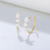 S925 pure silver pearl ear bone clip without ear hole - MOWTE