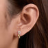 S925 pure silver forest sweet super fairy zircon flower earrings - MOWTE