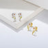 S925 pure silver forest sweet super fairy zircon flower earrings - MOWTE