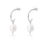 S925 sterling silver irregular freshwater pearl earrings Baroque pearl earrings - MOWTE