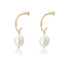 S925 sterling silver irregular freshwater pearl earrings Baroque pearl earrings - MOWTE