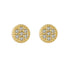 S925 pure silver cute mini zircon earrings for women round full diamond - MOWTE