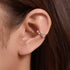 S925 pure silver geometric micro inlaid zircon ear clip without ear hole, light luxury ear bone clip earrings - MOWTE