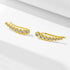 S925 pure silver simple and luxurious zircon ear hook earrings - MOWTE