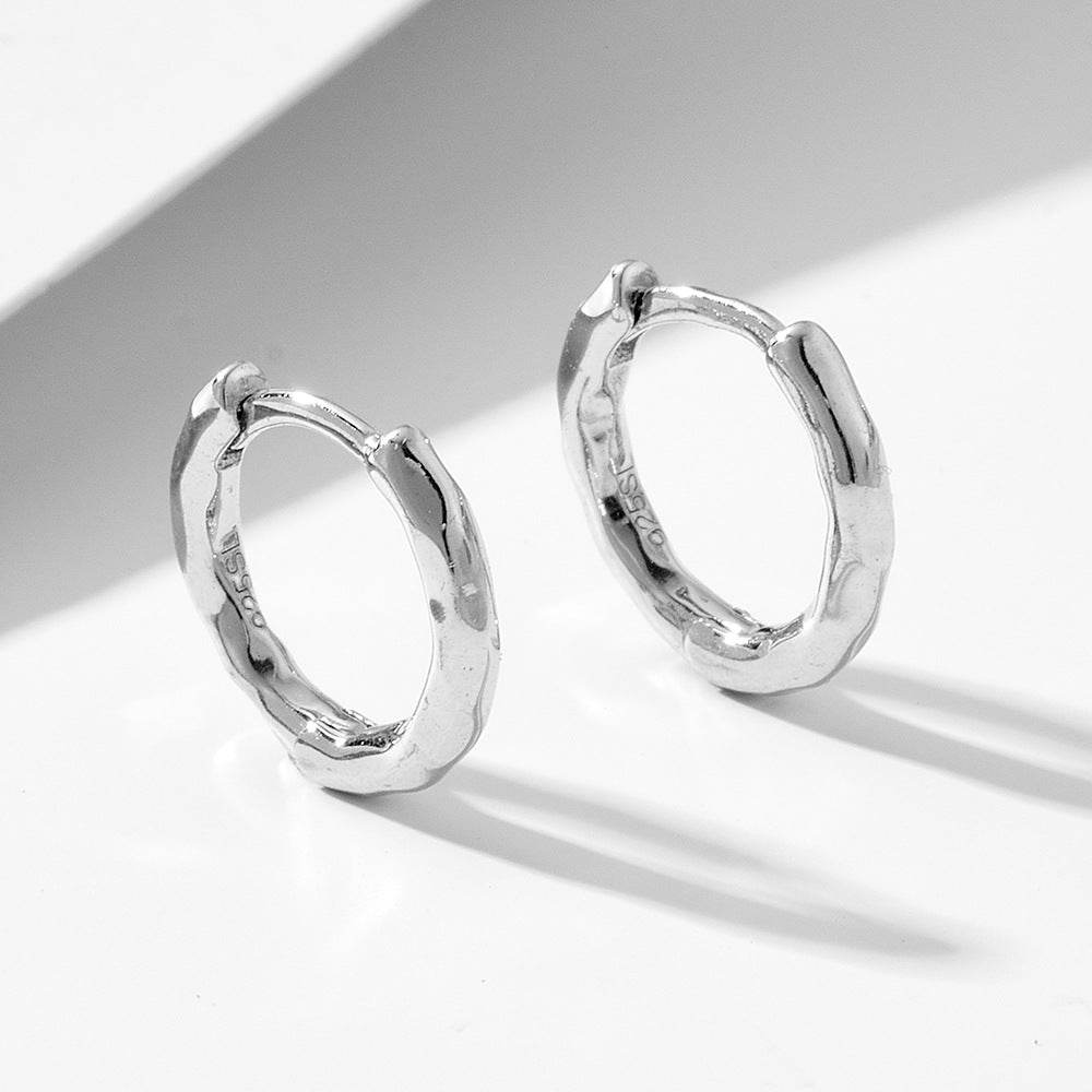 Silver earrings with earrings and studs for women - MOWTE
