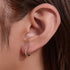 Silver earrings with earrings and studs for women - MOWTE