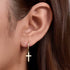 S925 sterling silver cross earrings and earrings - MOWTE