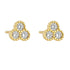S925 pure silver simple and compact micro inlaid zircon earrings - MOWTE