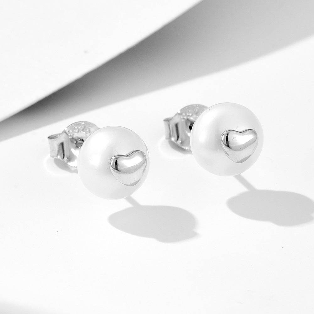 S925 pure silver small fragrance natural pearl earrings for women - MOWTE