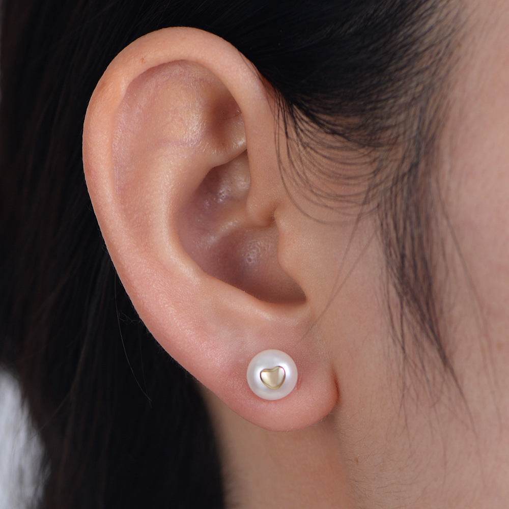S925 pure silver small fragrance natural pearl earrings for women - MOWTE