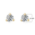 Earring set s925 pure silver chain earrings C-shaped ear buckle water drop zircon earrings - MOWTE