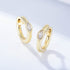 Earring set s925 pure silver chain earrings C-shaped ear buckle water drop zircon earrings - MOWTE