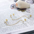 Earring set s925 pure silver chain earrings C-shaped ear buckle water drop zircon earrings - MOWTE