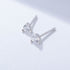 Earring set s925 pure silver chain earrings C-shaped ear buckle water drop zircon earrings - MOWTE
