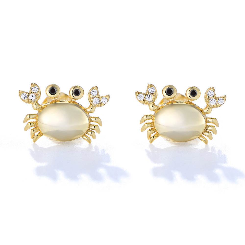 925 Silver Crab Earnail Female Studs - MOWTE