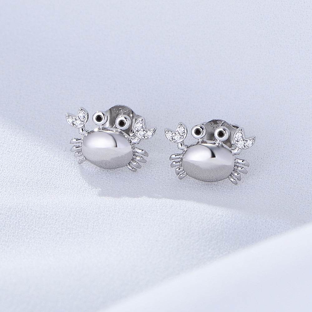 925 Silver Crab Earnail Female Studs - MOWTE