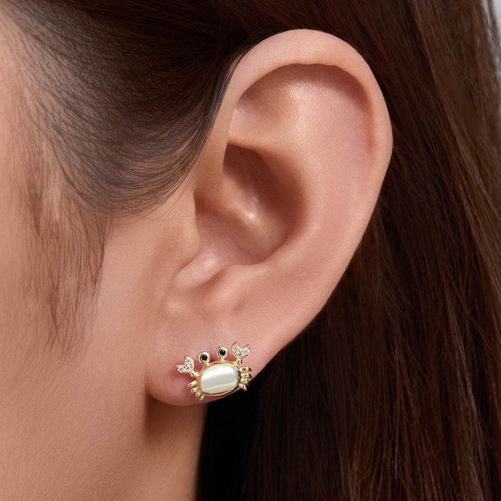 925 Silver Crab Earnail Female Studs - MOWTE