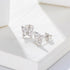 S925 pure silver butterfly zircon small earrings for women - MOWTE
