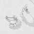C-shaped pearl earrings with pure silver earrings and simple earrings - MOWTE