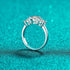 925 sterling silver ring women's moissanite plated pt950 gold wedding ring - MOWTE