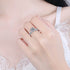 925 sterling silver female ice queen 1ct 2ct 3ct 5ct moissanite ring petal six claw wedding ring engagement ring - MOWTE