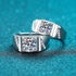 925 sterling silver men's 1ct,2ct moissanite diamond ring wedding ring - MOWTE