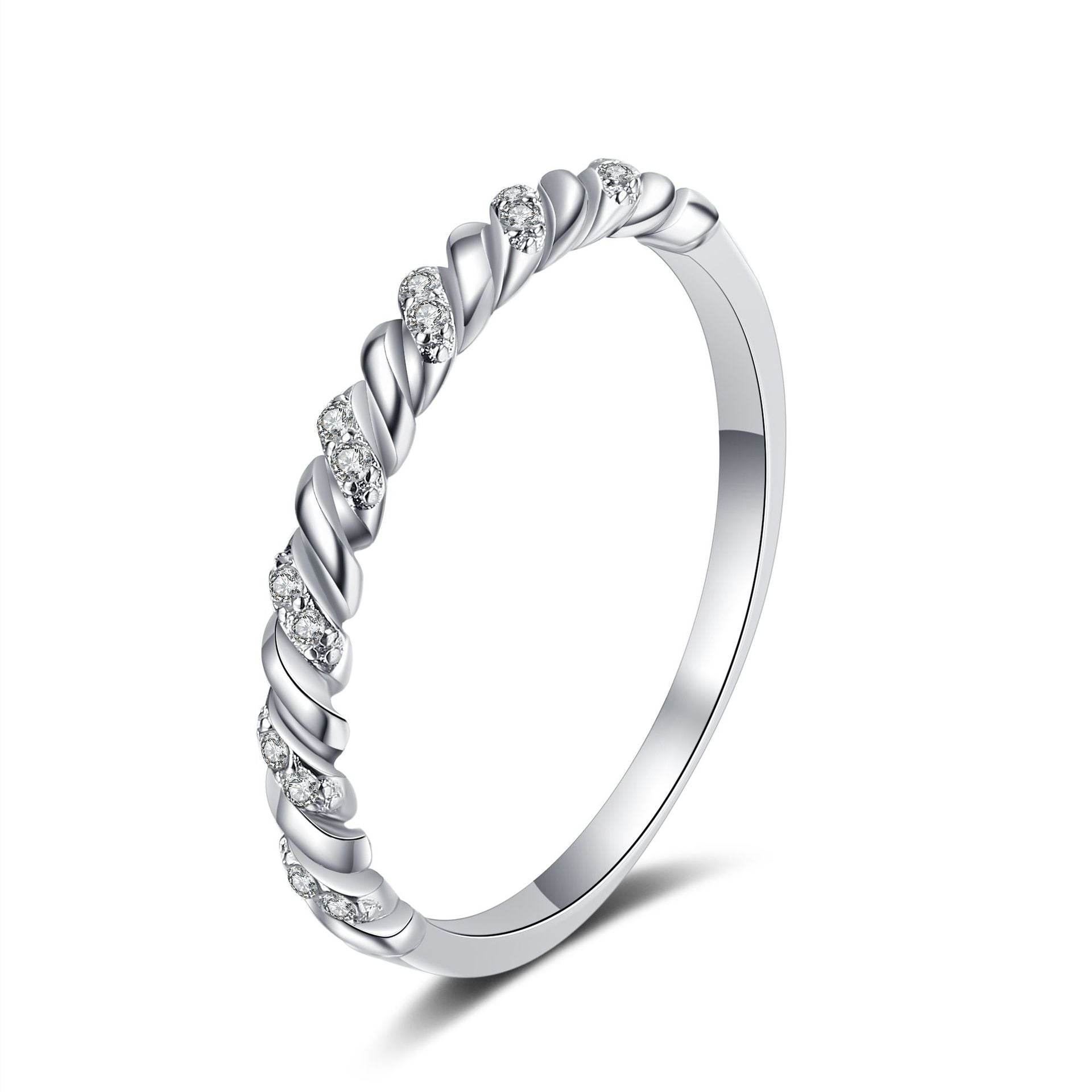 925 sterling silver ring transfer moissanite diamond ring engagement gift - MOWTE