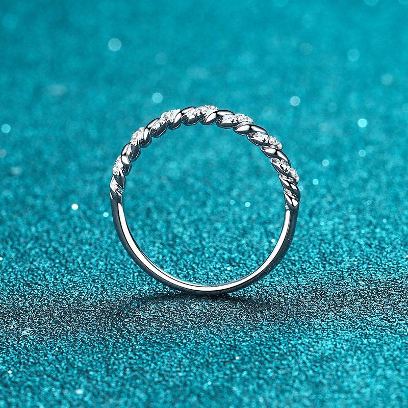 925 sterling silver ring transfer moissanite diamond ring engagement gift - MOWTE