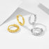 S925 pure silver French retro loop earrings - MOWTE