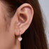 Zircon earrings 925 sterling silver pink oil drop heart-shaped earrings - MOWTE