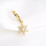 925 sterling silver star studs light luxury Australian treasure earrings - MOWTE