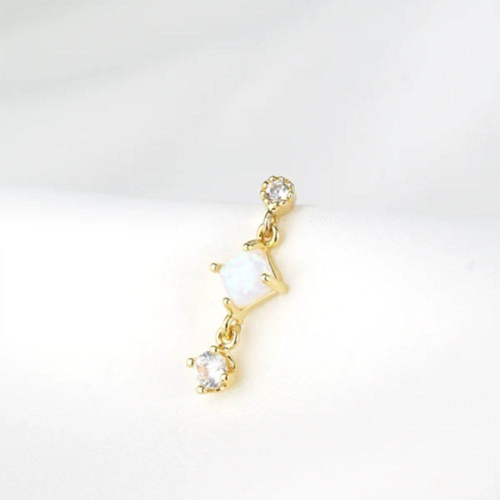 925 sterling silver star studs light luxury Australian treasure earrings - MOWTE