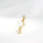 925 sterling silver star studs light luxury Australian treasure earrings - MOWTE