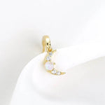 925 sterling silver star studs light luxury Australian treasure earrings - MOWTE