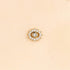 S925 sterling silver daily outfit with diamond studded tassel geometry 16g Devil's Eye diamond studded puncture thread earlobe and ear bone - MOWTE