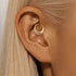S925 sterling silver daily outfit with diamond studded tassel geometry 16g Devil's Eye diamond studded puncture thread earlobe and ear bone - MOWTE
