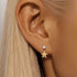 S925 silver design powder zirconium fashionable and popular earrings - MOWTE