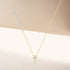 S925 pure silver sparkling round set zircon bubble necklace - MOWTE