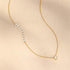 S925 pure silver sparkling round set zircon bubble necklace - MOWTE