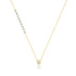 S925 pure silver sparkling round set zircon bubble necklace - MOWTE