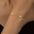 S925 sterling silver daily matching pearl paperclip chain bracelet - MOWTE