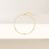 S925 sterling silver daily matching pearl paperclip chain bracelet - MOWTE