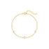 S925 sterling silver daily matching pearl paperclip chain bracelet - MOWTE