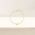 S925 sterling silver daily matching smooth heart-shaped paperclip chain bracelet - MOWTE
