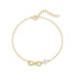 S925 pure silver smooth octagonal pearl classic eternal chain daily matching women's bracelet - MOWTE