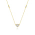 S925 pure silver daily pendant heart full diamond luxury necklace collarbone chain - MOWTE