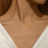 S925 pure silver butterfly set diamond layered women's collarbone necklace - MOWTE