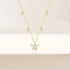 S925 pure silver butterfly set diamond layered women's collarbone necklace - MOWTE