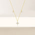S925 silver inlaid diamond petals four leaf flower layered necklace, exquisite sparkling diamond collarbone chain for women - MOWTE
