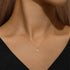 S925 pure silver small flower clover exquisite super fairy bubble diamond pearl necklace - MOWTE